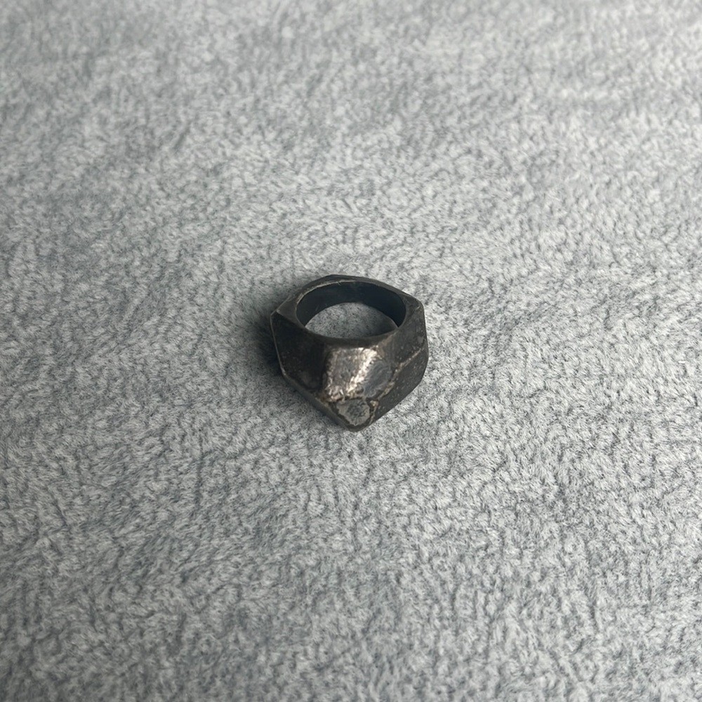 Lady Grey facet point ring